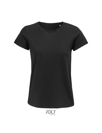 T-Shirt με οργανικό βαμβάκι (Crusader women 03581) μάυρο